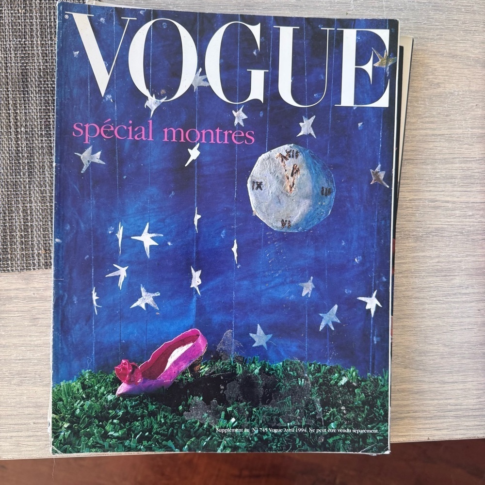 VOGUE Paris magazine Supplement 745 April 1994 Spécial montres